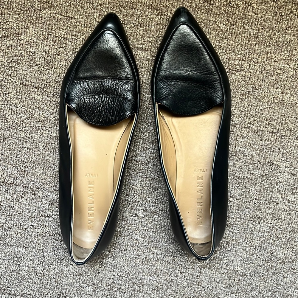 Leather flats
